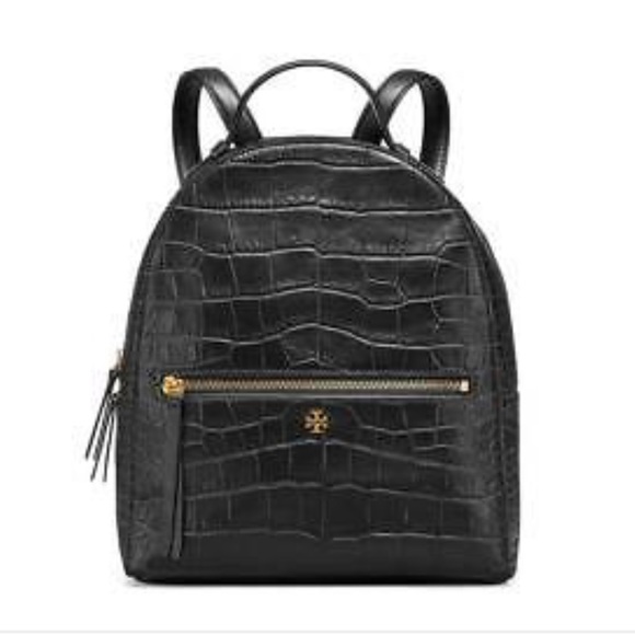 Tory Burch Handbags - Tory Burch Croc-Embossed Mini Backpack